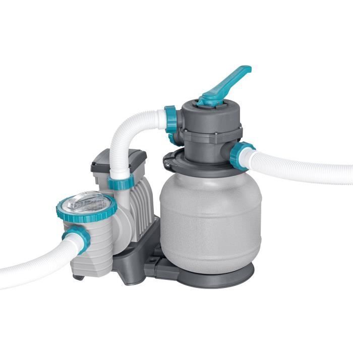 Kit piscina tubolare fuori terra BESTWAY - APX 365™ - 549 x 132 cm - Rotonda (filtro a sabbia, filtro in polisfere da 250 g, scaletta, copertura)