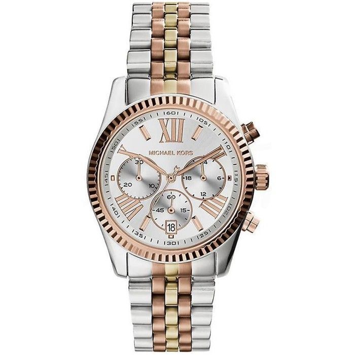 Dameshorloge - Michael Kors - Lexington MK5735 - Roségoud - Geelgoud - Quartz