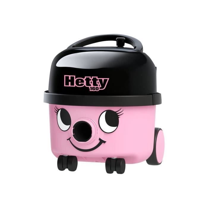 Aspiradora cilíndrica con bolsa Numatic Hetty Compact HET 160-11 - 620 vatios - Rosa clásico