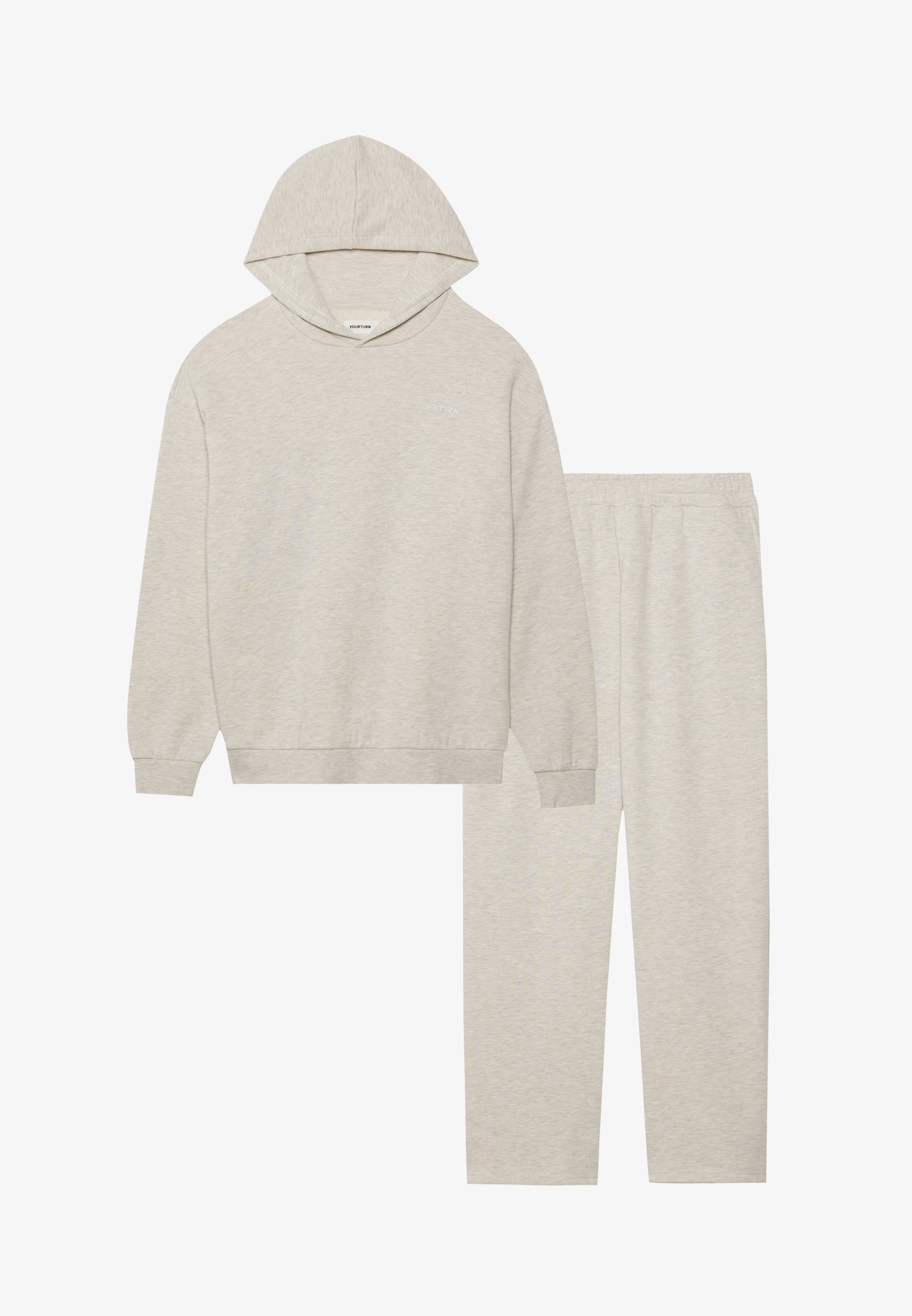 YOURTURN UNISEX - Trainingspak - gemêleerd lichtgrijs