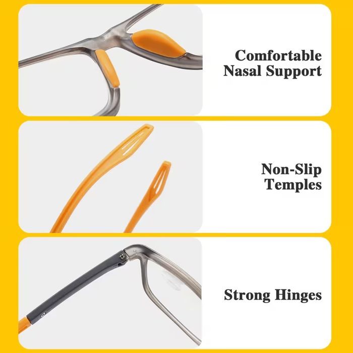 Lesebrille – IKYS – Klassisch – Schwarz – Ultraleicht – 3,5 Dioptrien