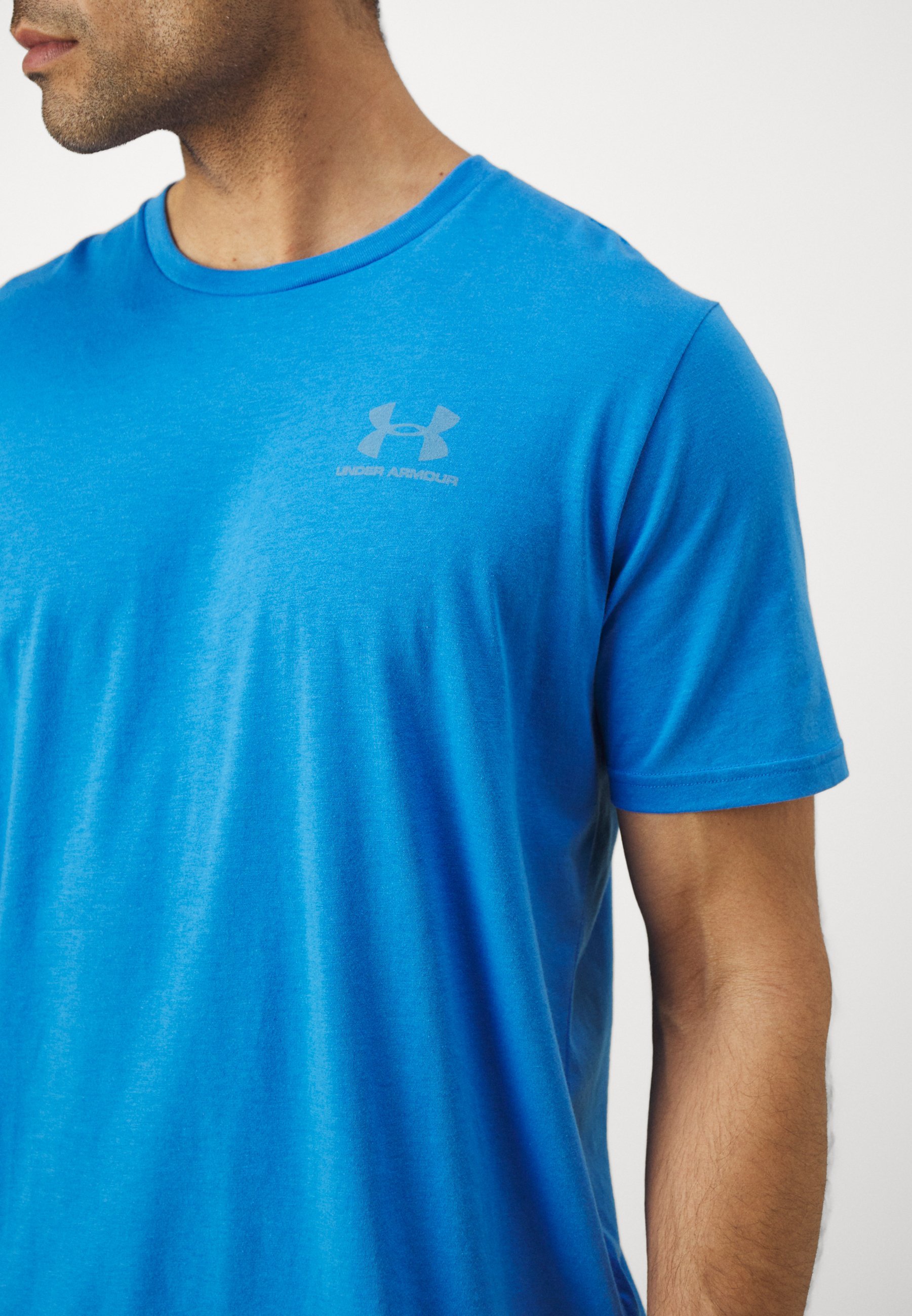 Logo Under Armour sul petto a sinistra - T-shirt stampata - blu atlantis/blu calm