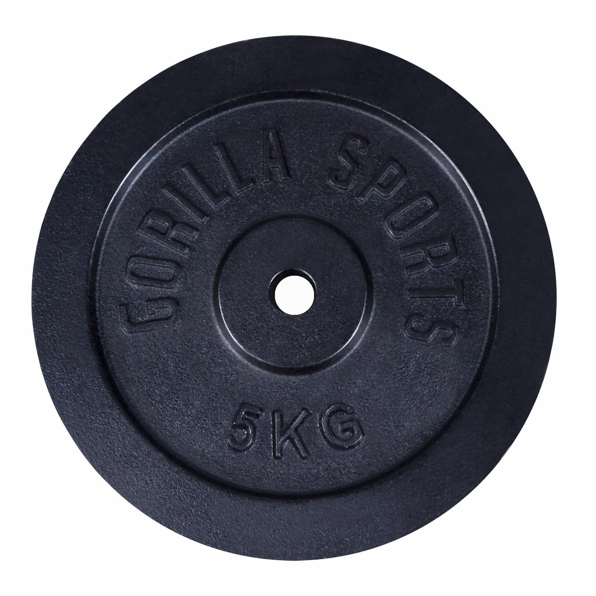 „Gorilla Sports“ geležinių svarmenų rinkinys, 2 x 10 kg ir 2 x 5 kg