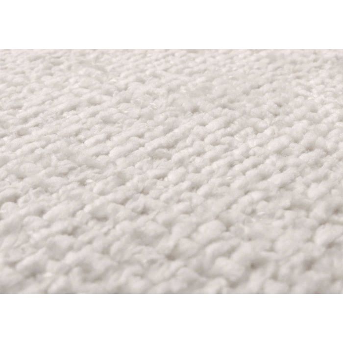 Conjunto de 2 cadeiras de jantar MCW-N99 com apoios de braço em chenille creme.
