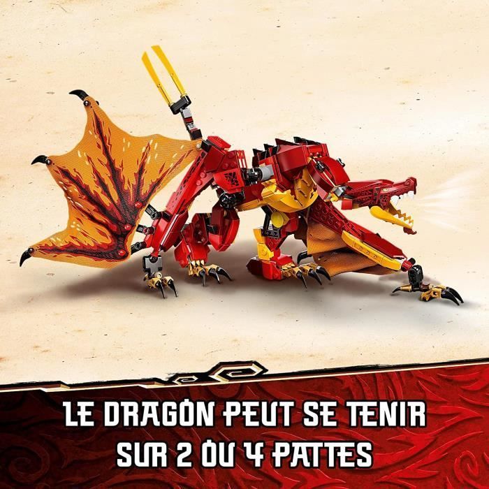 Dragon de feu LEGO Ninjago - Jouet Enfant 8 Ans - 563 pièces