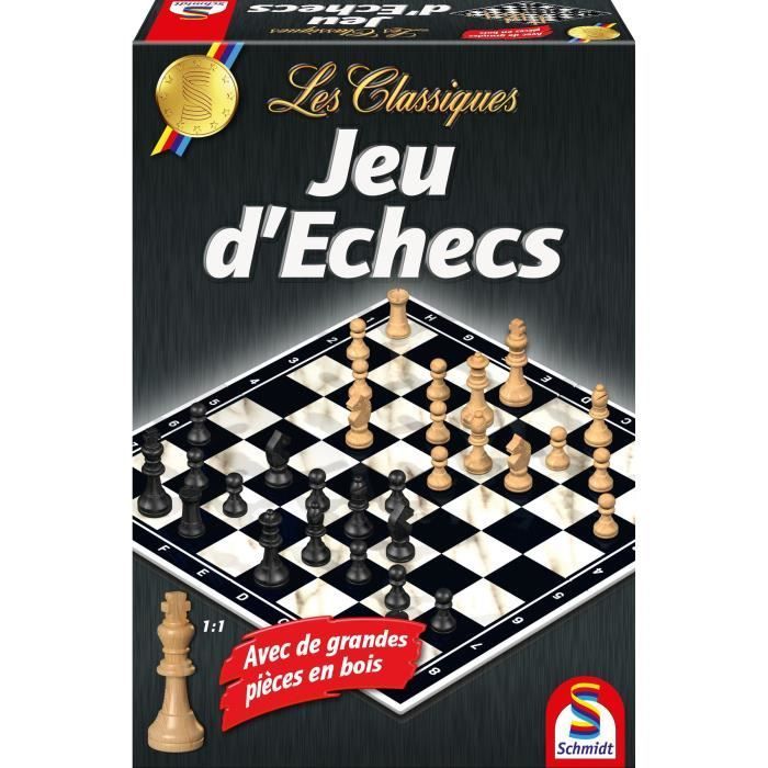 Klassikerna - Schackset - SCHMIDT SPIELE - Utmana varandra i spännande schackpartier med detta klassiska set!