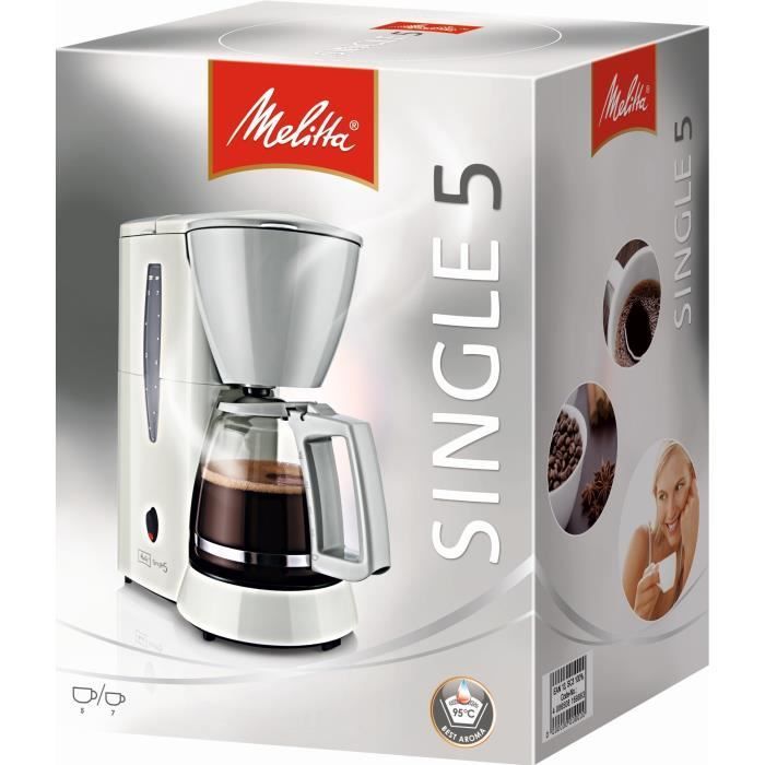 Cafeteira Melitta Single 5 M720-1/1 Branca - Filtro para 8 Xícaras, 650W