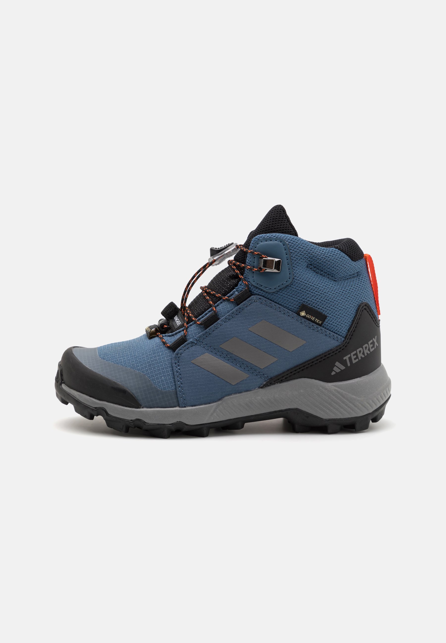 Adidas Terrex GTX UNISEXE - Chaussures de randonnée - acier/gris/orange semi-impact
