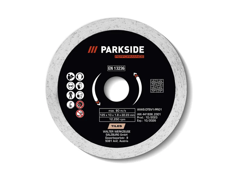 Disco de corte PARKSIDE PERFORMANCE®, Ø 125 mm