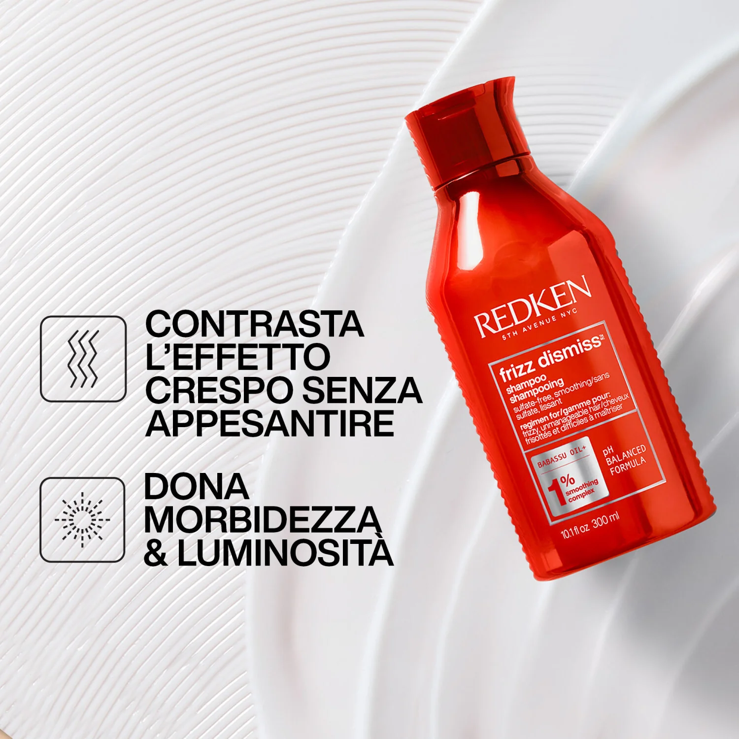 Frizz Dismiss Cofanetto Natale Shampoo, Conditioner & One United per capelli crespi - Cofanetti per Capelli, Shampoo Anticrespo, Balsamo Disciplinante/Anticrespo Capelli
