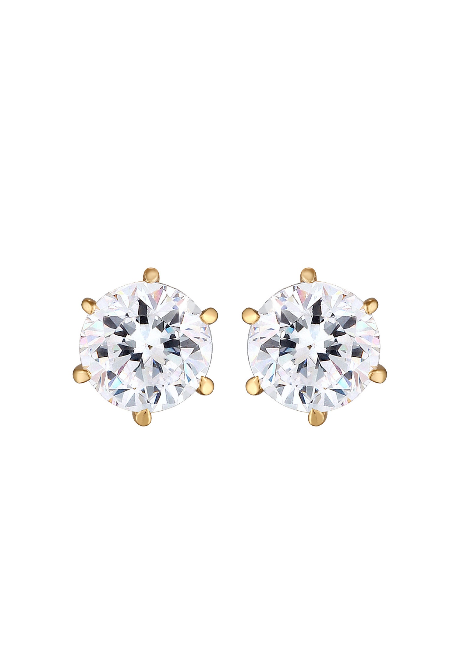 Elli Elli Boucles d'oreilles Femmes Cristaux de verre Taille Brillante Blanc Argent Sterling 925 Tenue de soirée