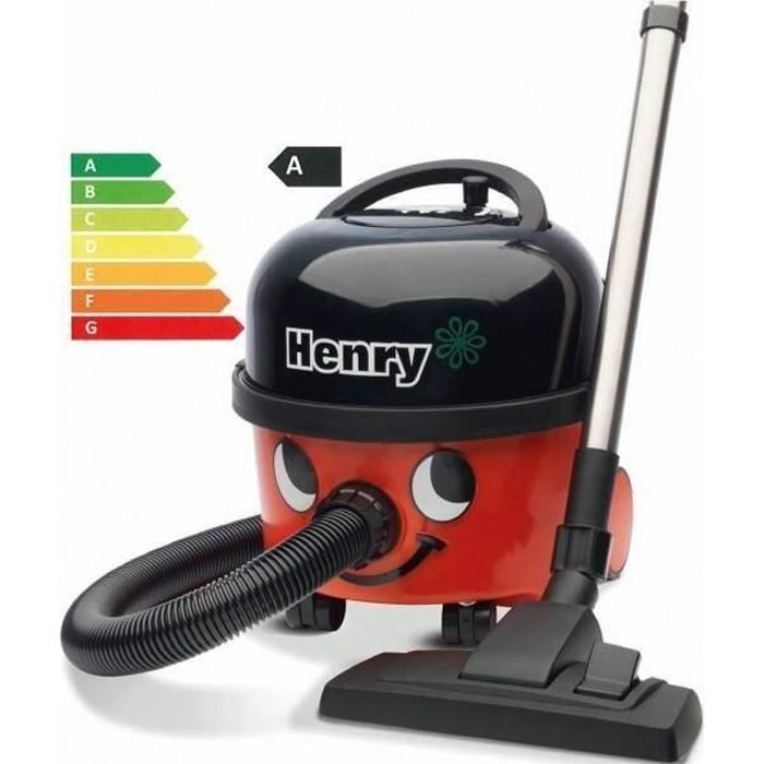 Aspirateur Henry NUMATIC rouge - 9 L, aspirateur compact et économe en énergie