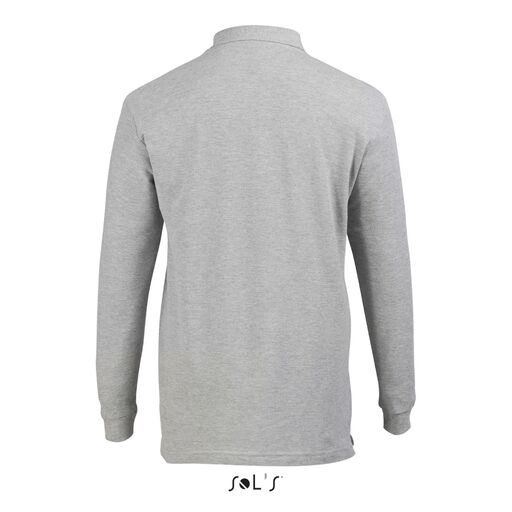 Langärmeliges Star-Piqué-Poloshirt für Herren