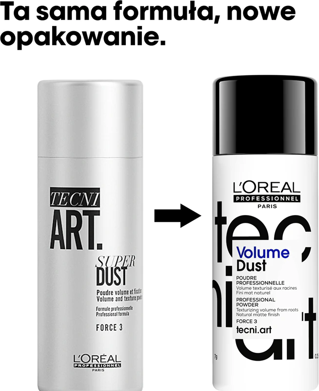 Vlasový púder L'Oréal Professionnel Tecni.Art Volume Dust, ktorý dodáva objem a objem