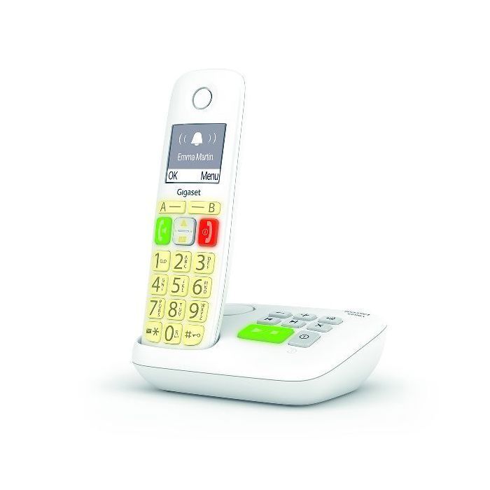 GIGASET E290 A Witte Draadloze Telefoon - Geïntegreerd antwoordapparaat en grote toetsen voor maximaal comfort
