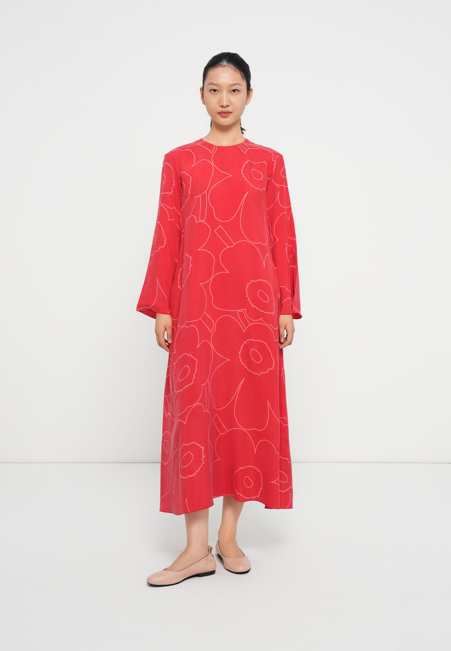 Marimekko FLUIDI PIIRTO UNIKKO - Dagjurk - rood