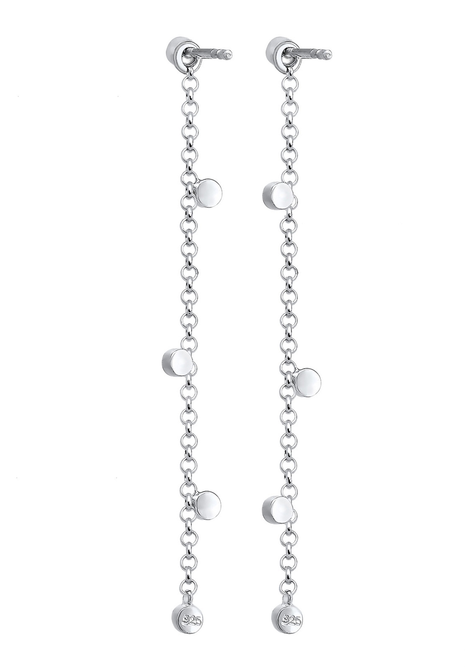 Elli Femmes pendentif d'oreilles avec cristaux en argent sterling 925