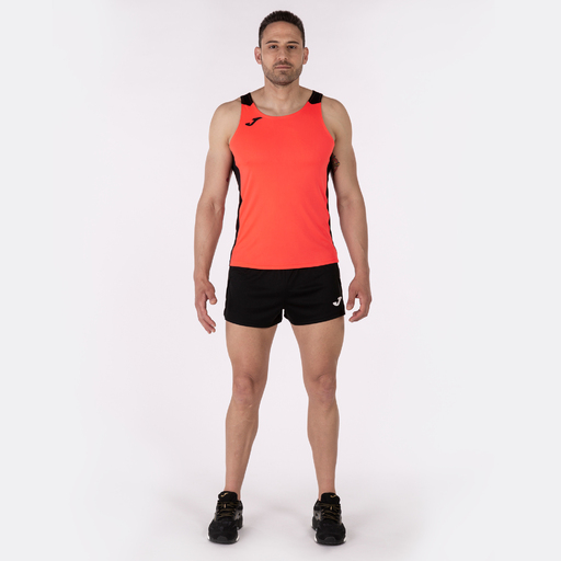 Camiseta Tirantes Joma Record Ii Coral Flúor Negro