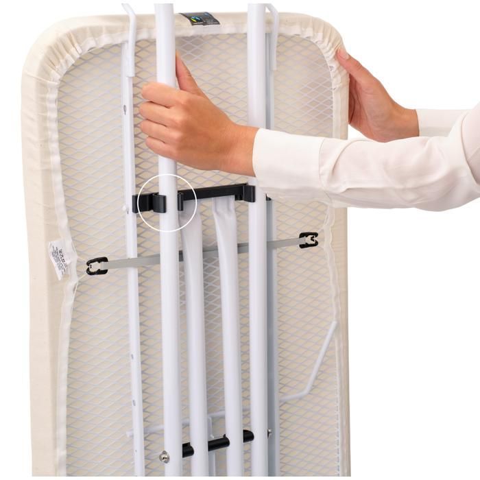 Tabla de planchar Brabantia C, 124x45 cm, Soporte para plancha de vapor sólido SSIR - Crudo