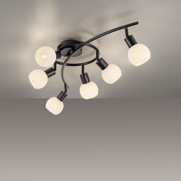 LOKI ceiling light, incl. 6x E14