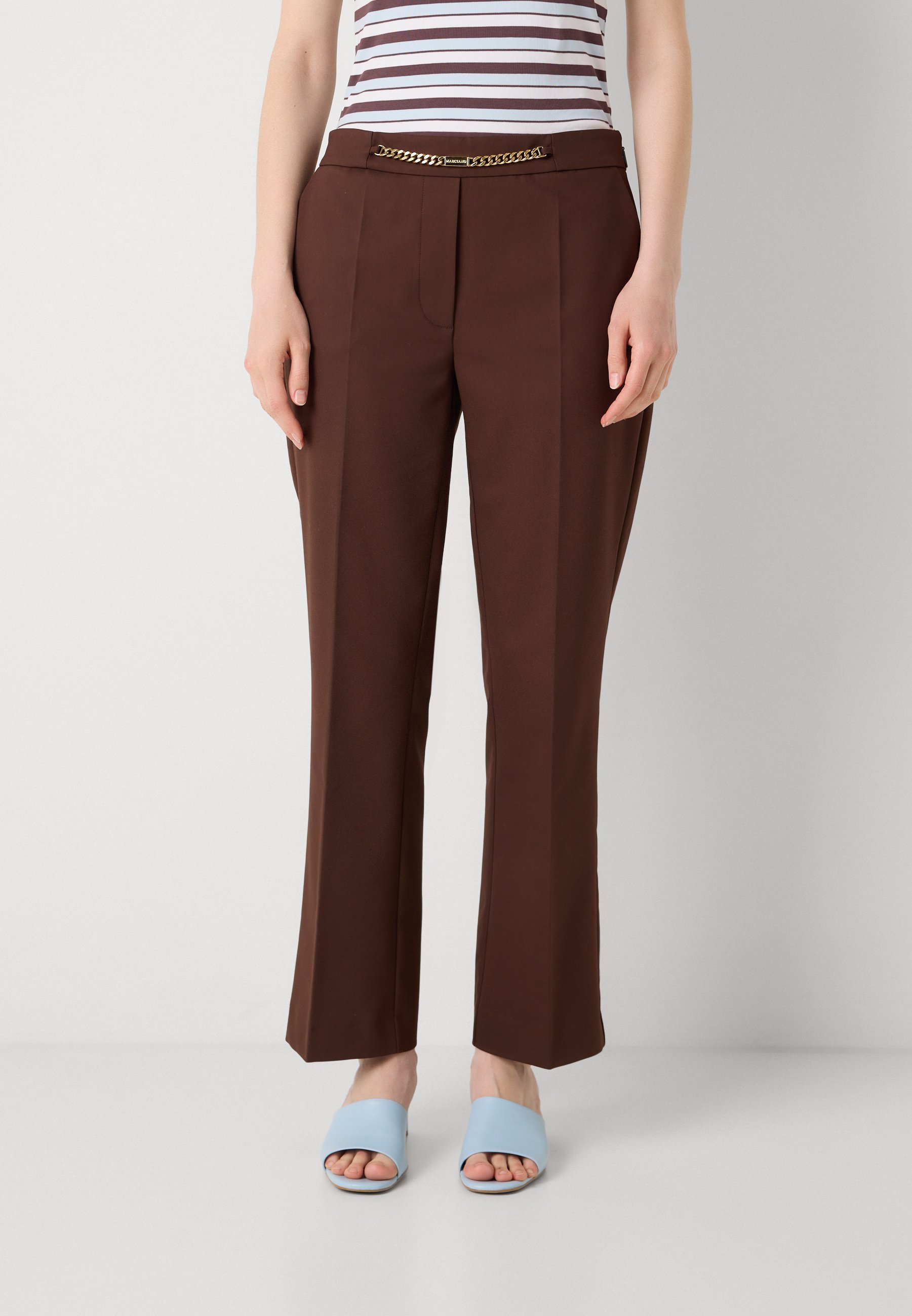 MARCIANO BY GUESS SUNNY CHAIN - Pantalon - marron foncé