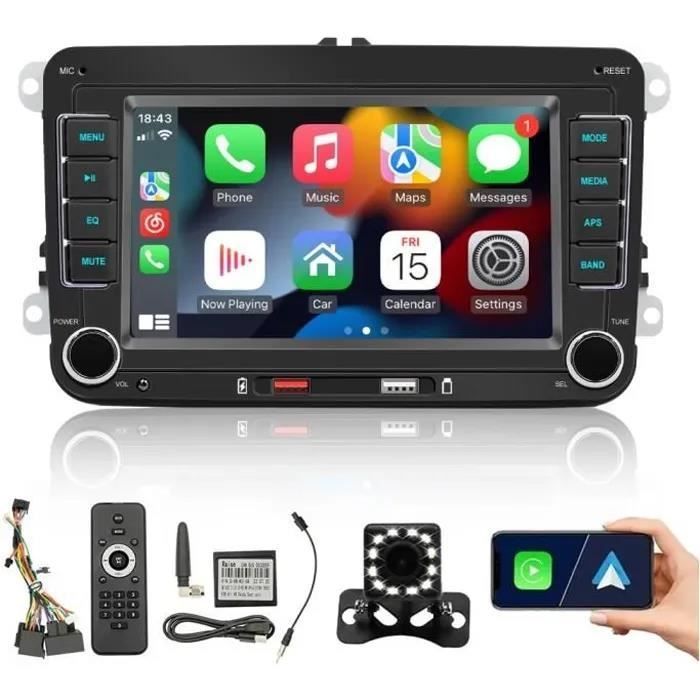 Radio estéreo multimedia para Volkswagen Polo 5 con reproductor CarPlay, Android Auto, RDS y radio FM de 7 pulgadas para VW Passat, Touran, Caddy y Jetta.