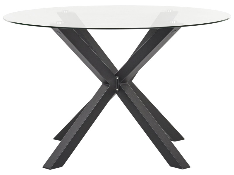 Stół ogrodowy okrągły ⌀ 120 cm czarny
