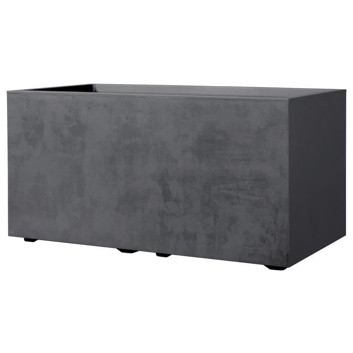 Vaso de parede DEROMA Millennium R - 78,5 x 39 x 39,1 cm (altura) - Antracite - Com reservatório de água