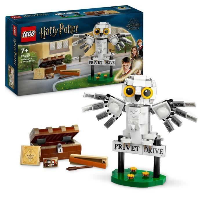 LEGO Harry Potter 76425 Hedwig op Privet Drive 4, bouwset voor kinderen