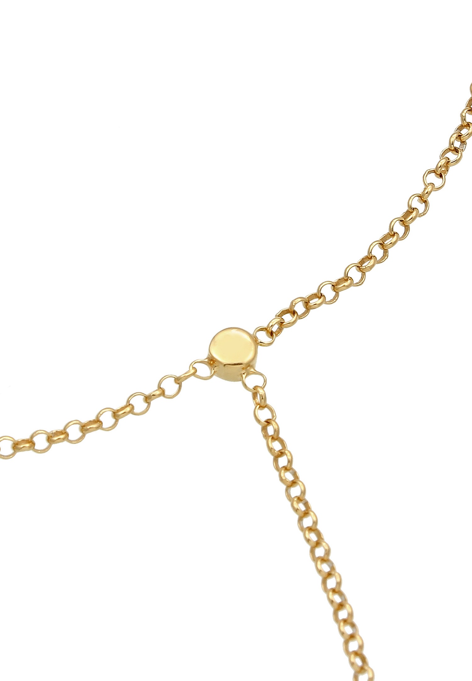 Elli Femmes Chaîne à main Basic avec cristaux en argent sterling 925
