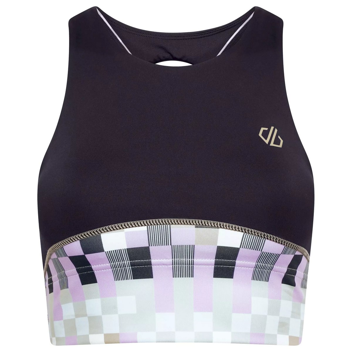  Dare 2b Henry Holland Mingle Check Print Sports Bra