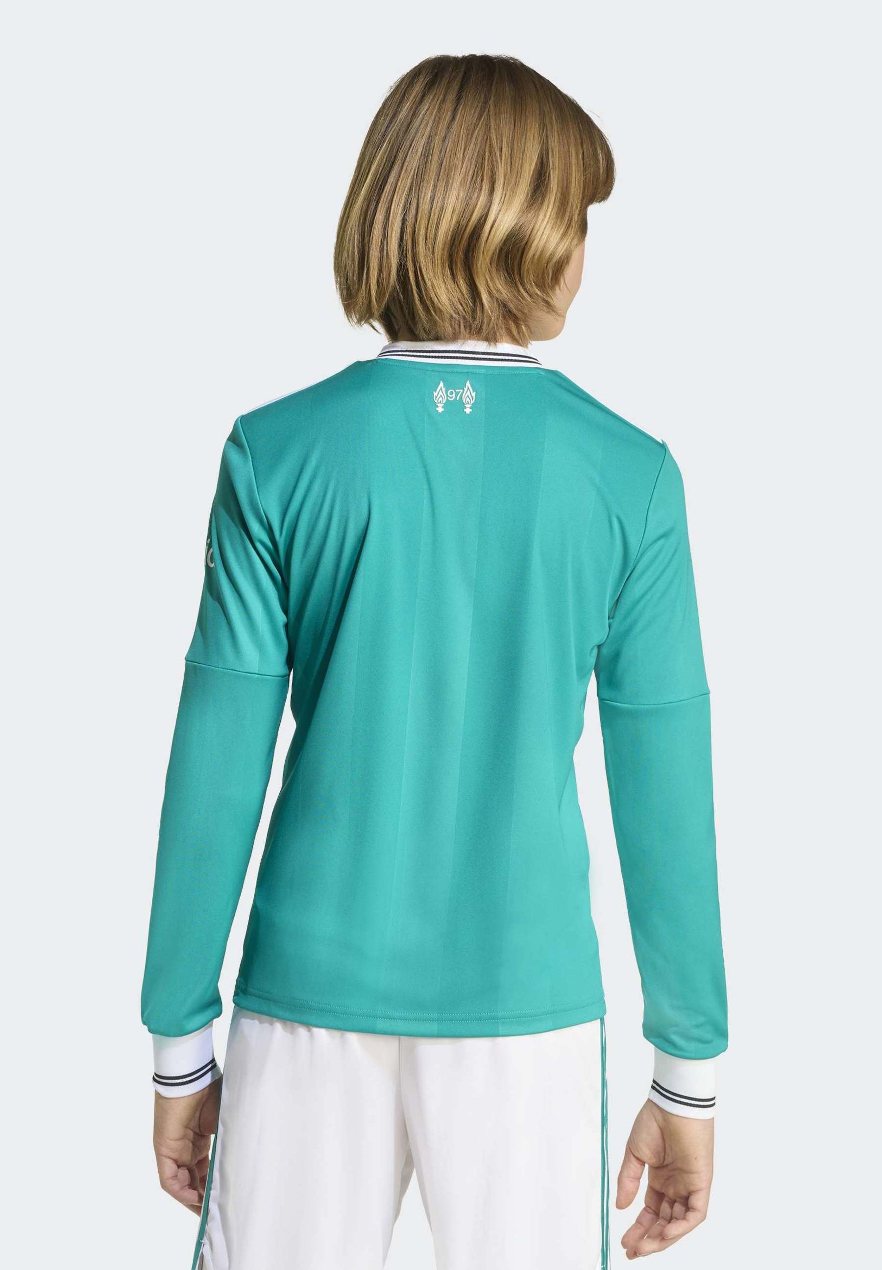 adidas Performance LIVERPOOL FC 25/26 DERDE T-SHIRT MET LANGE MOUWEN UNISEX - Clubkleding - zeegroen