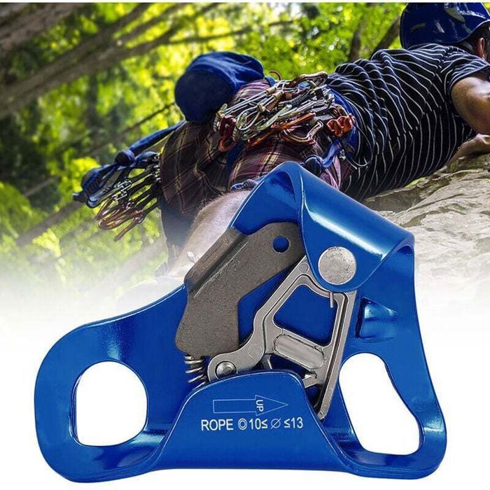 Alpinisme en plein air Escalade Ascenseur de poitrine Rappel Gear Equipment Corde Clamp for 8‑13mm