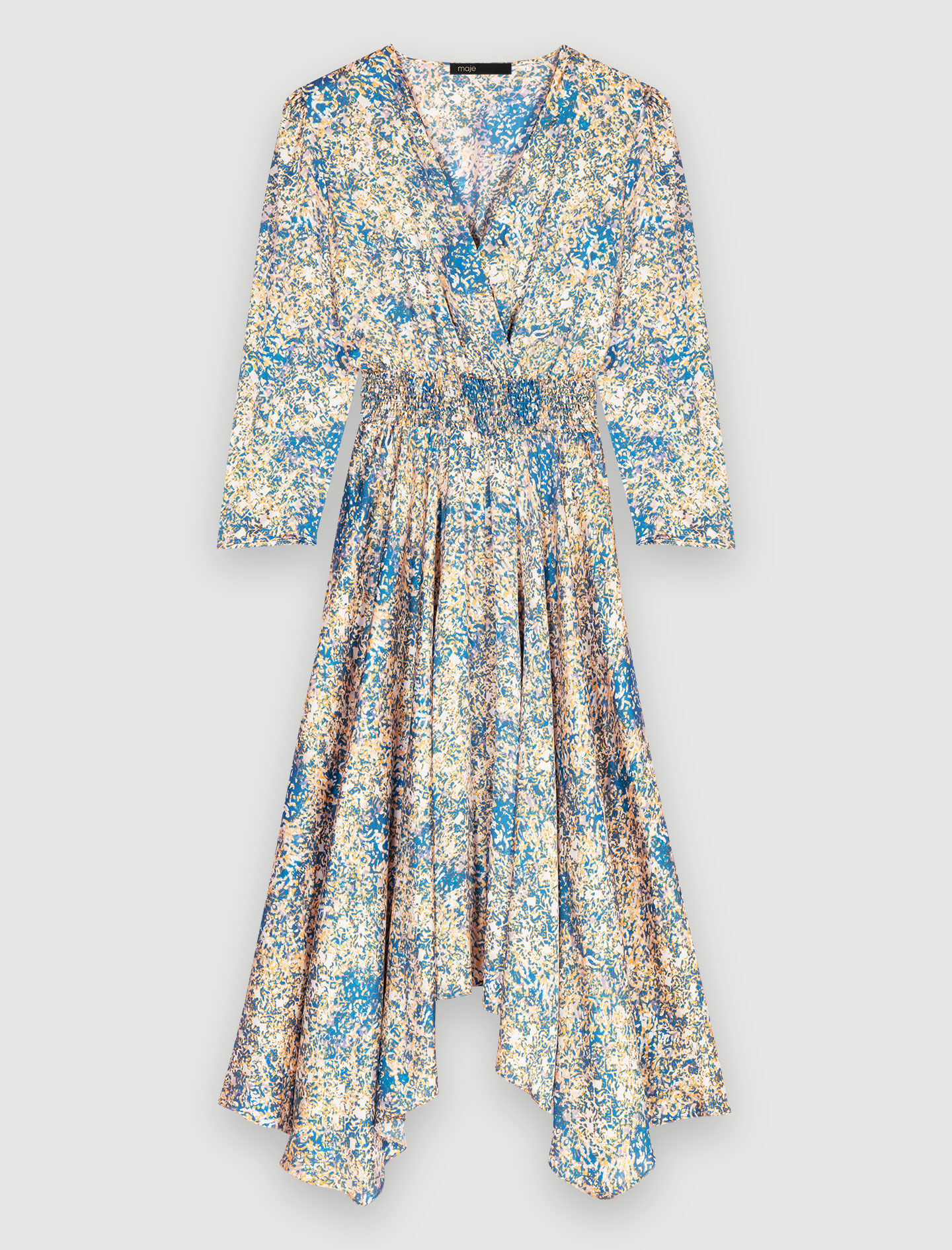 Rochie asimetrica-Abstrait bleu