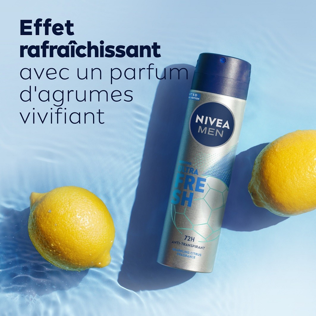 NIVEA Déodorant homme spray 72H Agrumes