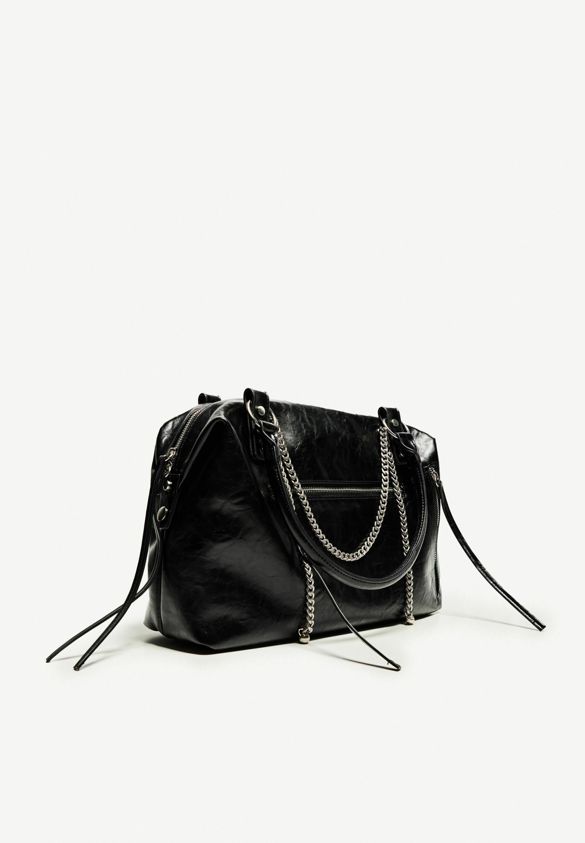 Bershka CON CATENA - Borsa - nera