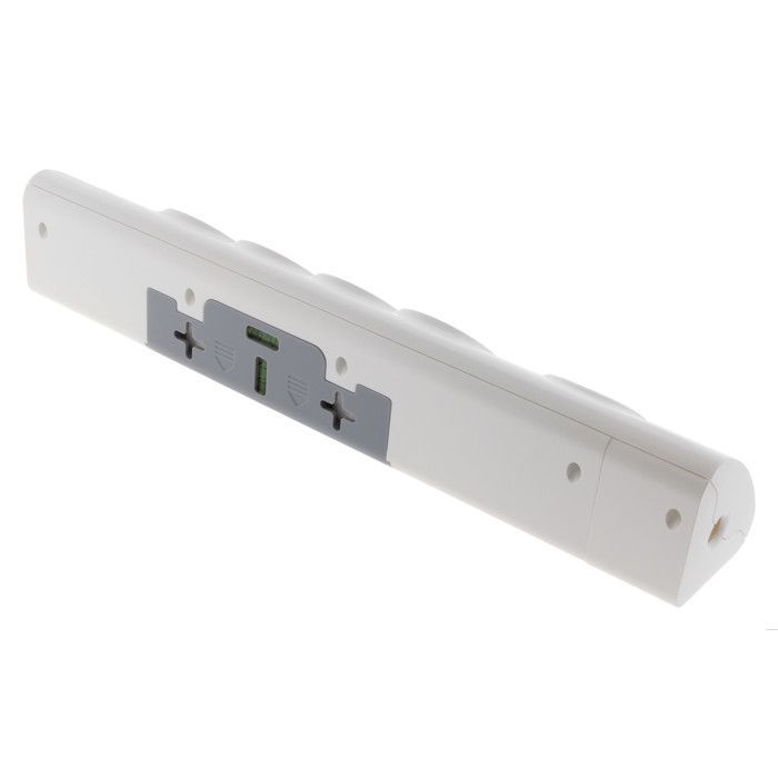 Multiprise d'angle 3P 16A + 1P 16A latérale + 2 USB parafoudre à câbler - Blanc - Otio