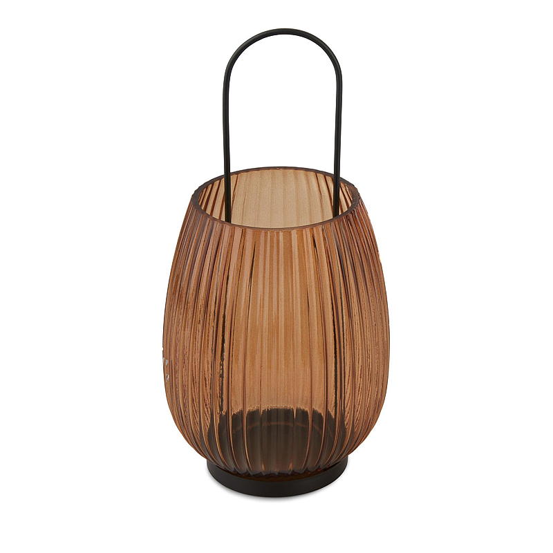 Farol de cristal Liam para el hogar, 14 x 28,5 cm