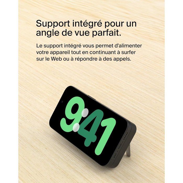 Batería externa - BELKIN - 5000 mAh - MagSafe - 15 W - Negra