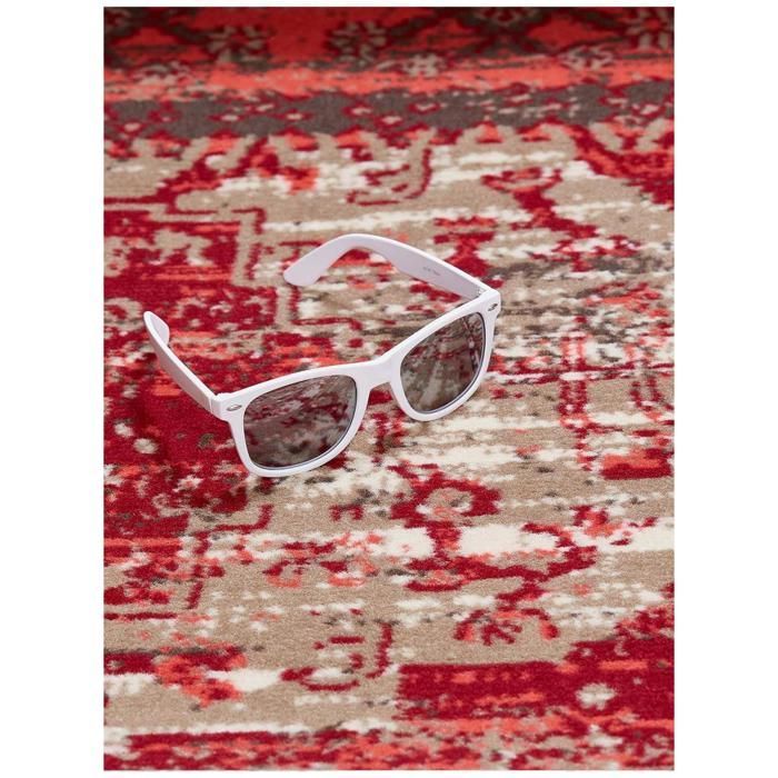 tapis salon 200x290 tissé rouge rectangle motif ethnique WORKYPATCH