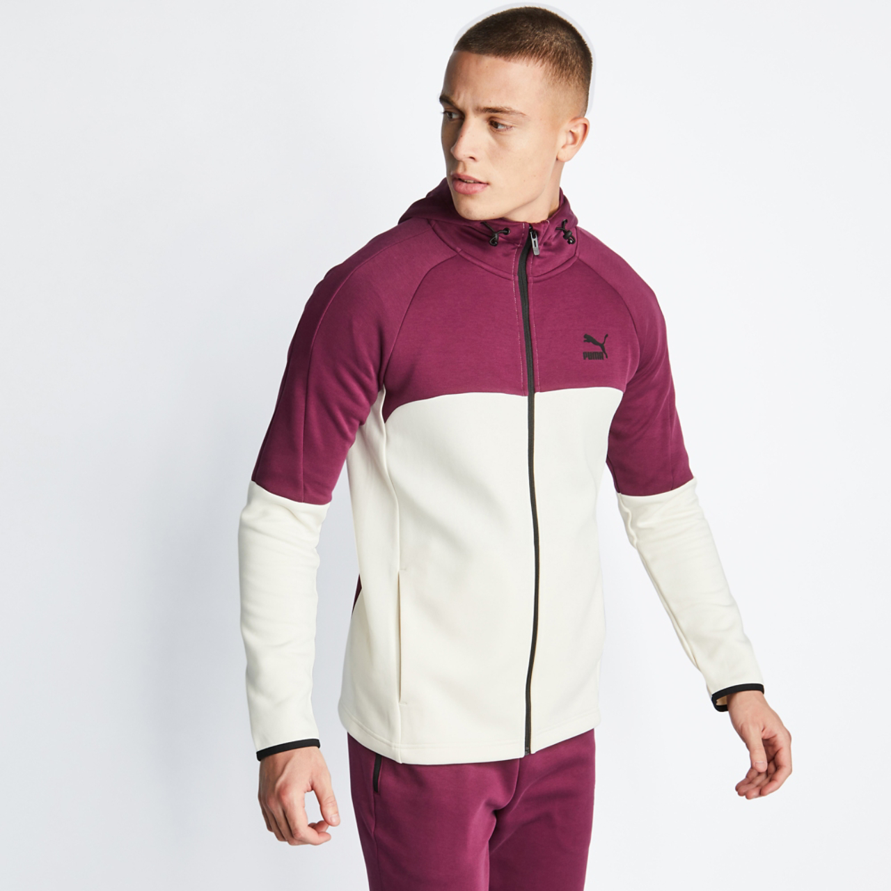 Puma Evotec -vetoketjullinen huppari