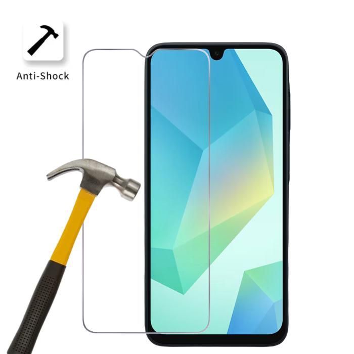 Cristal templado - Phonillico® - Samsung Galaxy A16 4G/5G - Paquete de 2 - Resistente a arañazos - Transparente