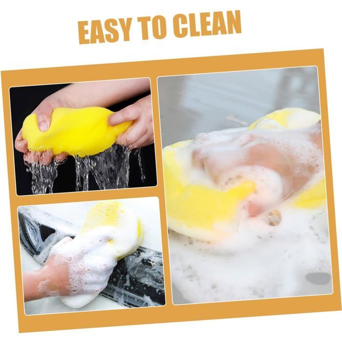 6pcs éponge de lavage de voiture, éponge de récurage, éponge de nettoyage de roues, éponge de lavage de voiture
