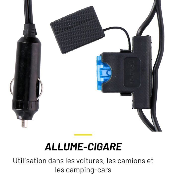 Hervidor eléctrico de viaje TRAHOO - 0,8 L - 24 V - Enchufe para encendedor de cigarrillos - Protección térmica - Apagado automático