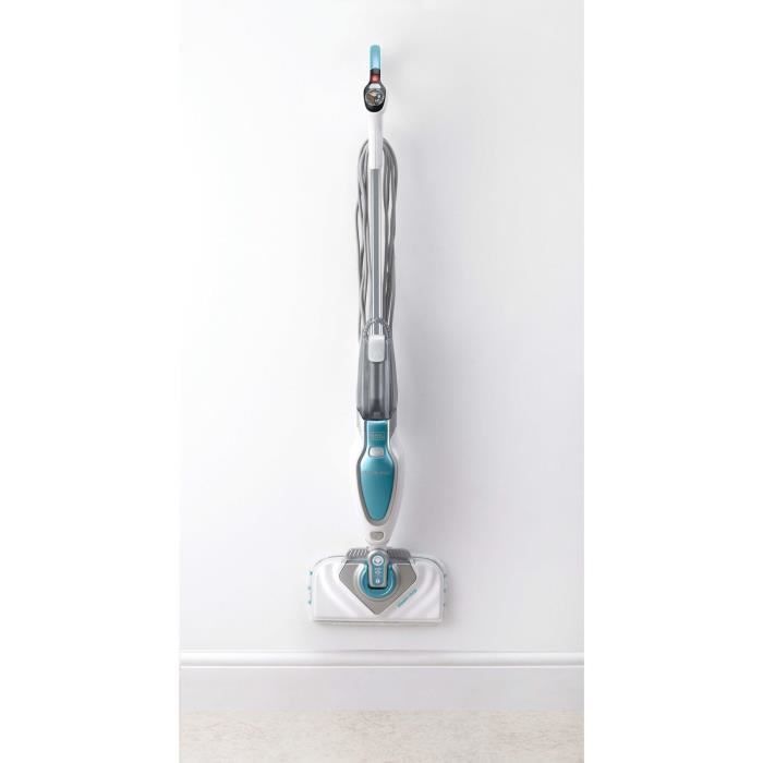 BLACK & DECKER FSM1630-QS - Scopa a vapore con testina Delta - 1600 W - 4 accessori - Bianco/Blu