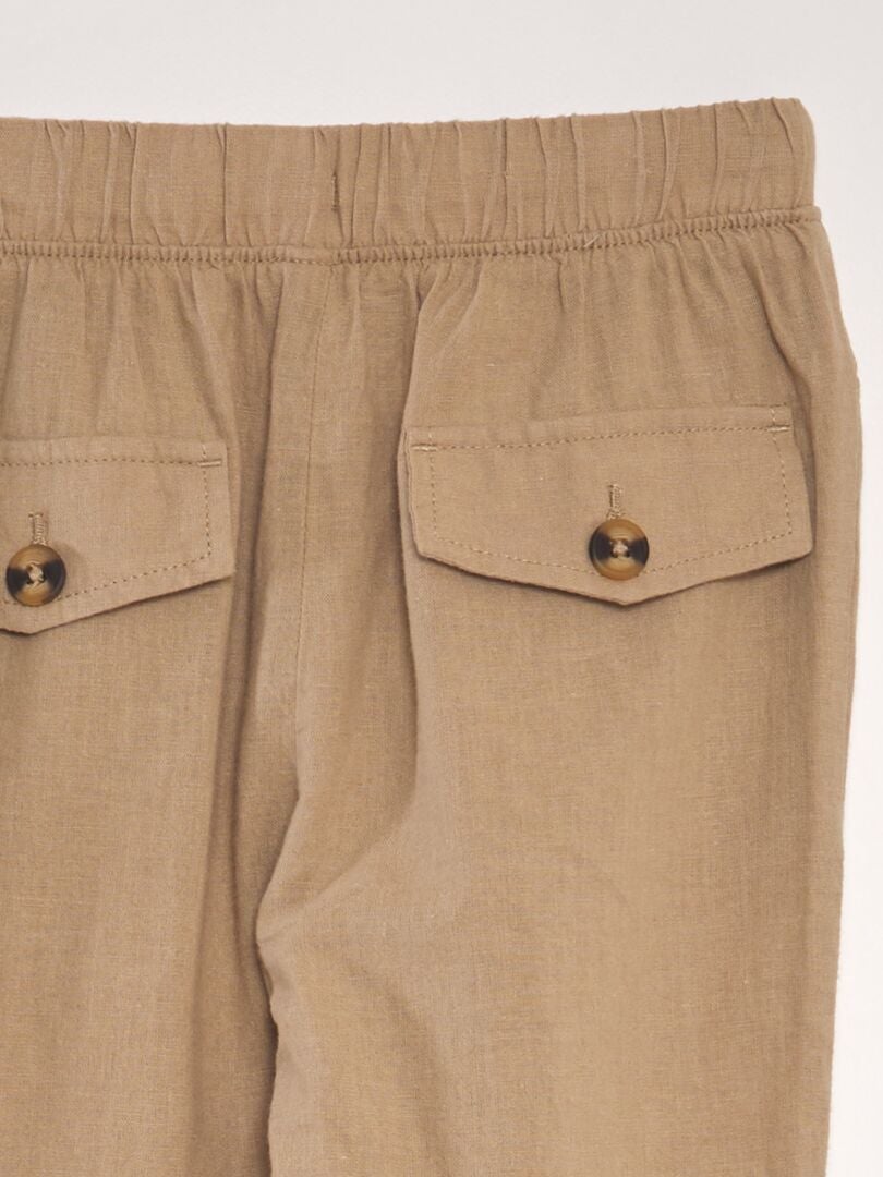 Linnen chino's - Beige