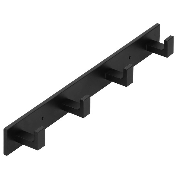 Wieszak łazienkowy na ubrania 35,5 cm aluminiowy z haczykami