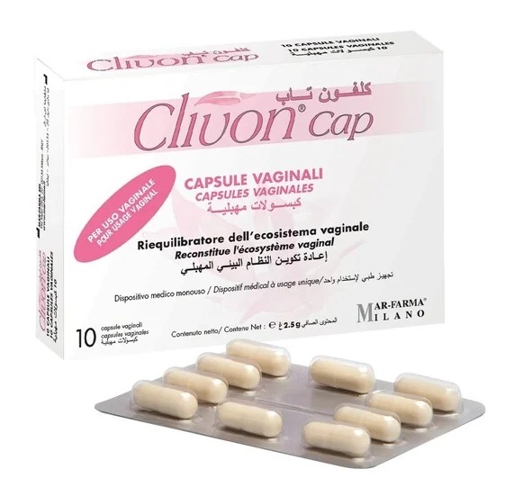 CLIVON Cápsulas vaginales Clivon Cap 10 unidades