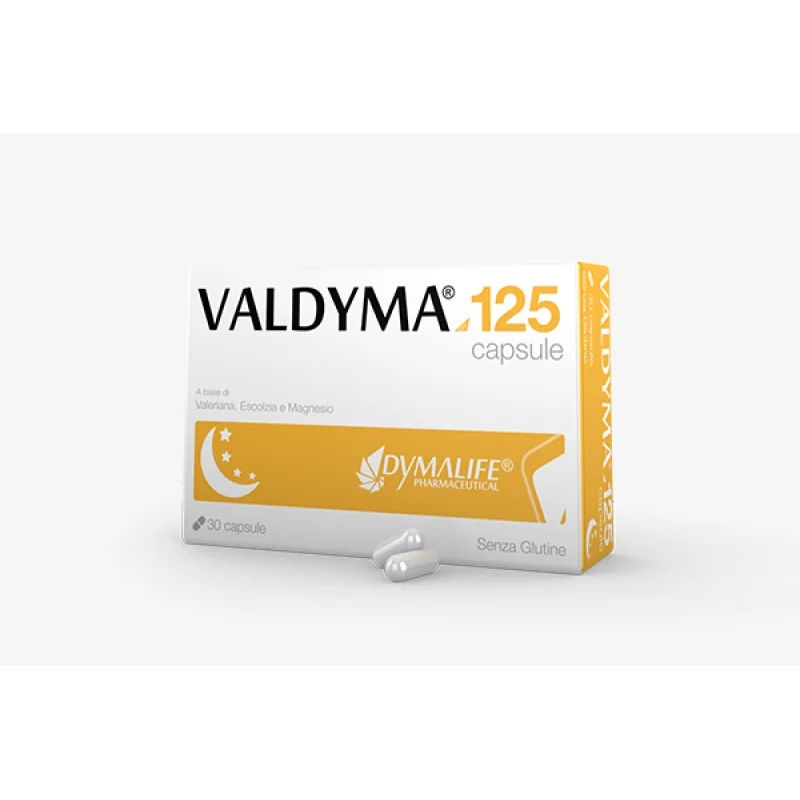 DYMALIFE PHARMACEUTICAL Valdyma 125 suplemento alimentar 30 cápsulas