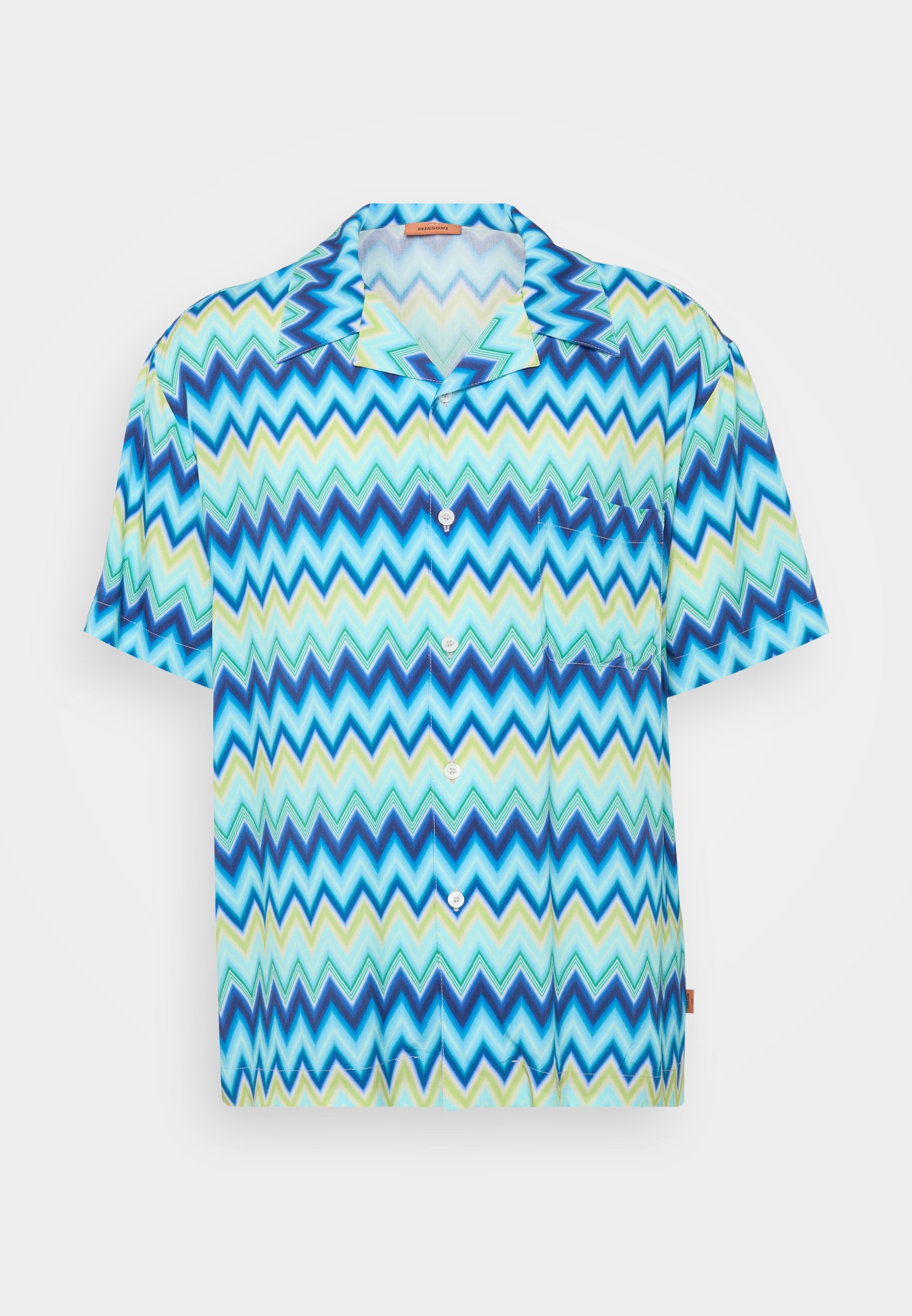 Missoni shirt met korte mouwen - Strandaccessoire - blauw/groen